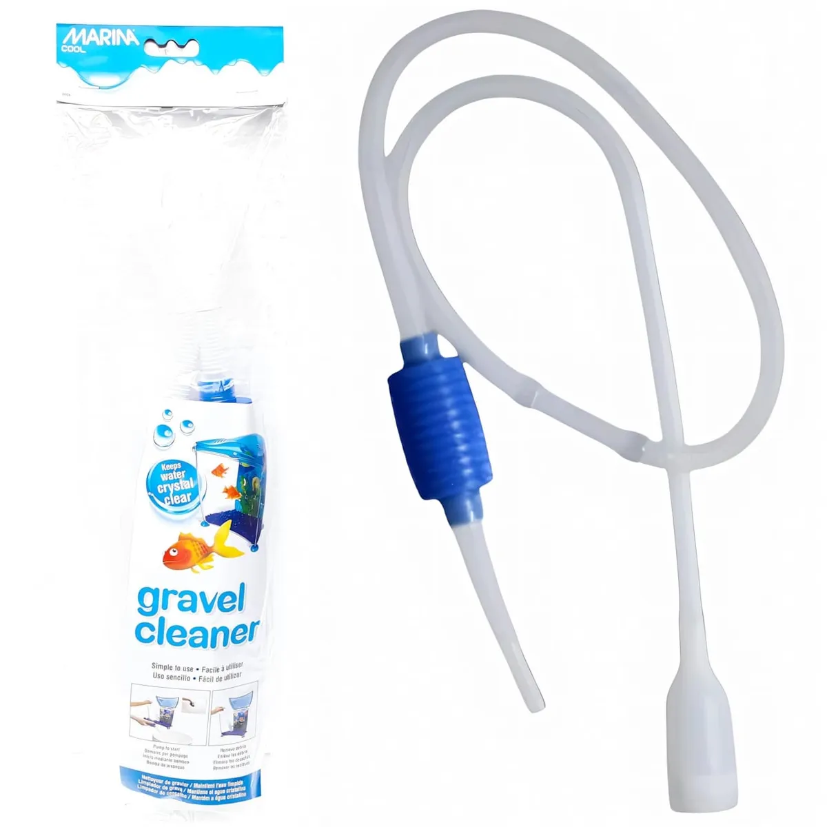 GENERICO - Aspirador mini Sifon grava acuarios chicos Marina Cool Hagen