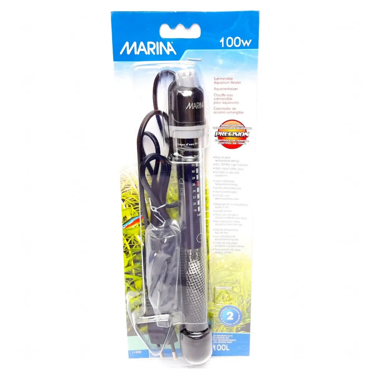 GENERICO - Calentador Sumergible Acuarios 100 watts  (100 lt.) Hagen