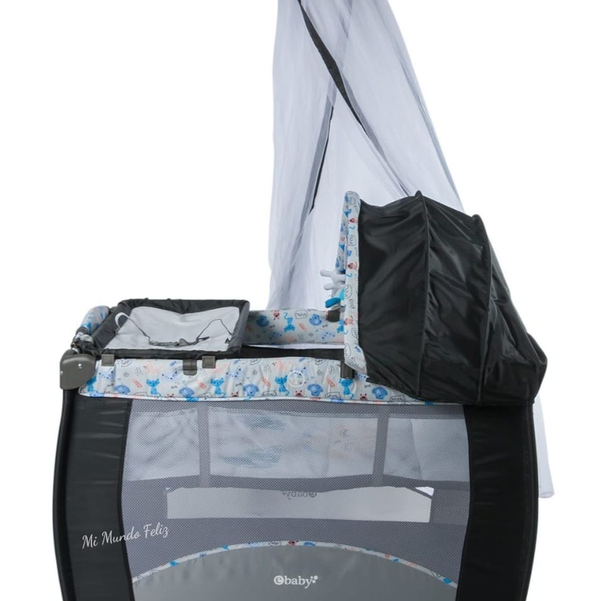 EBABY - Cuna para Bebe Tull Completo Mecedor y Colchon