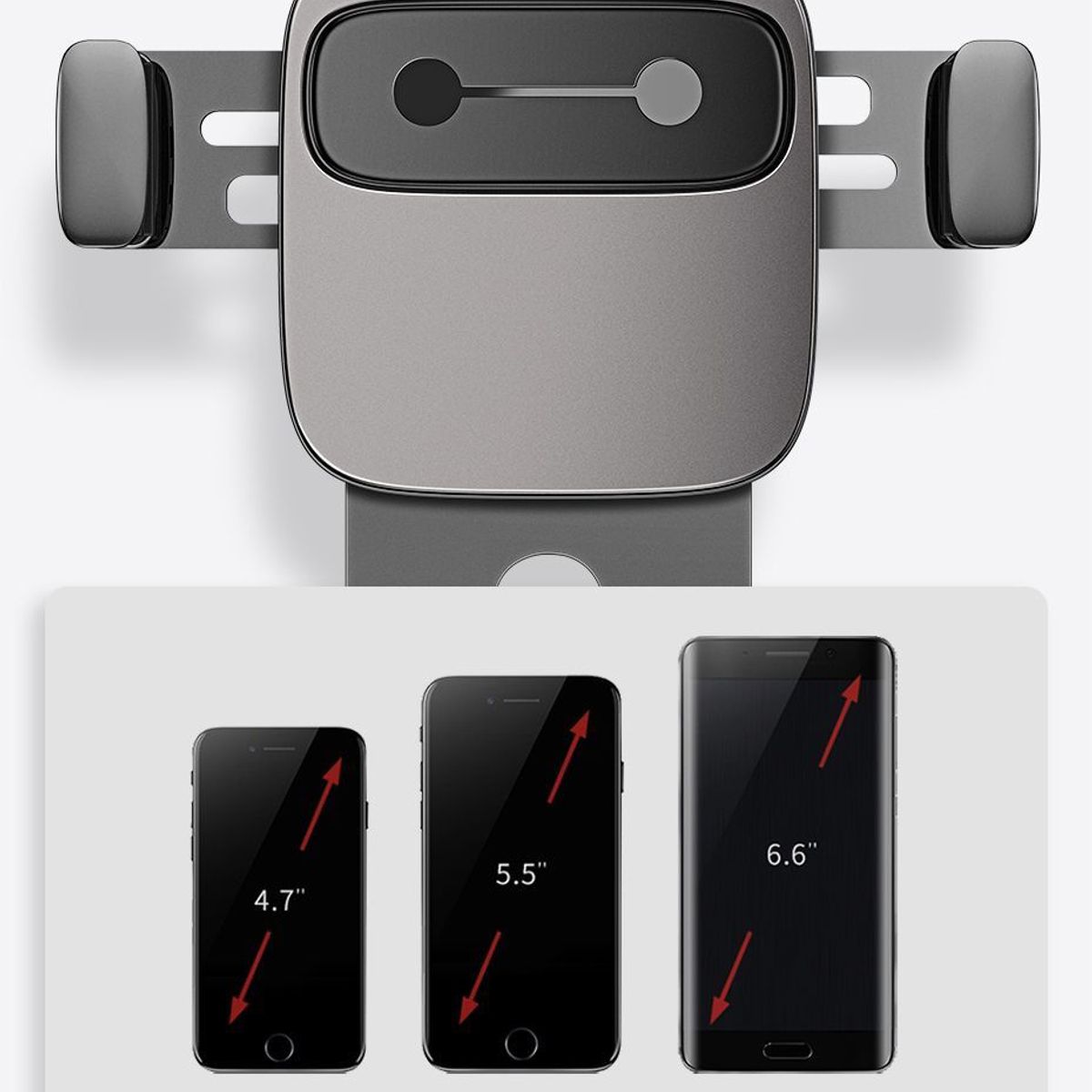 BASEUS - Holder soporte de celular para rejilla de auto camioneta