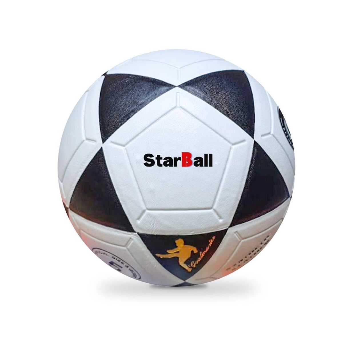 GENERICO - PELOTA DE FÚTBOL STARBALL  ESTRELLA FONDO BLANCO N5