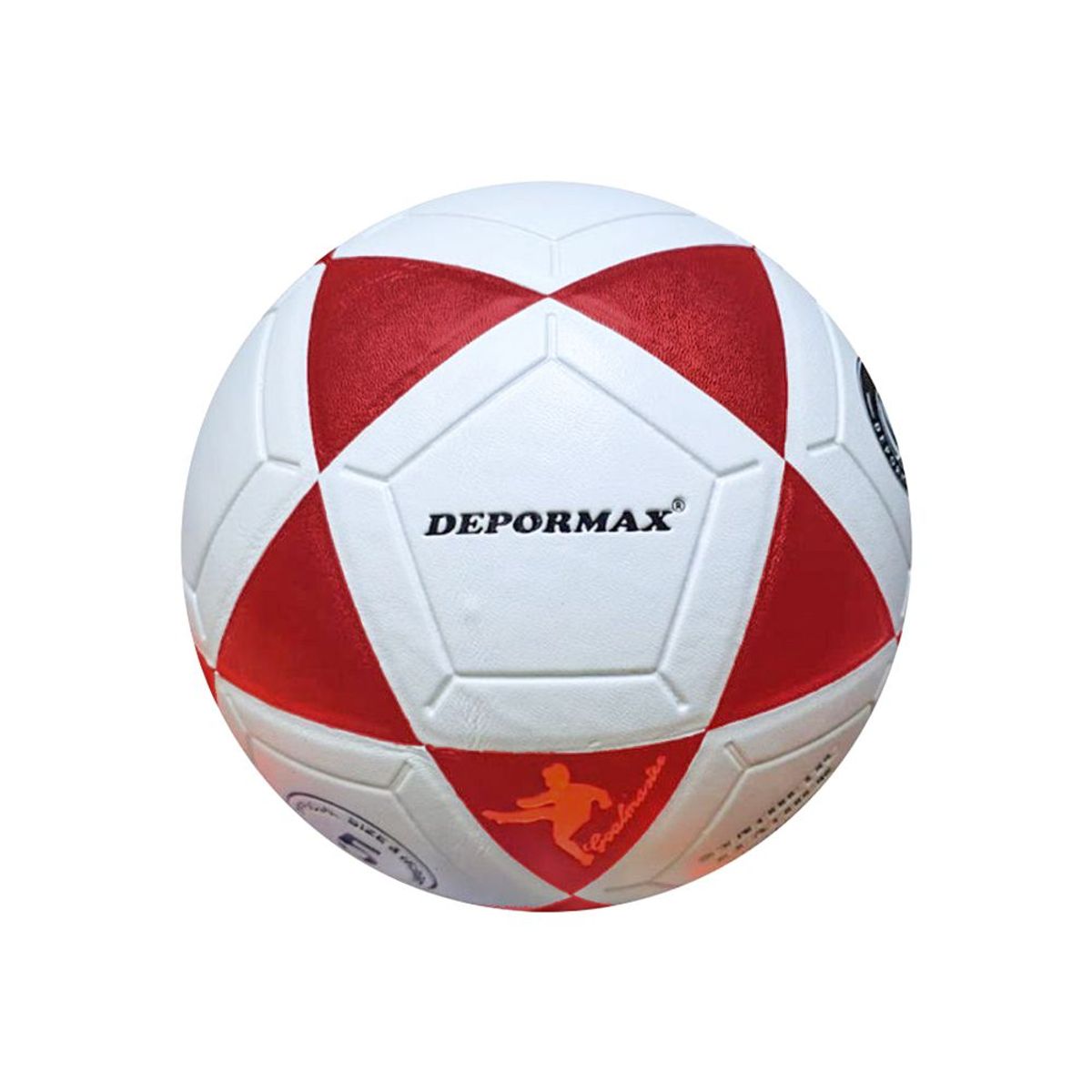 GENERICO - PELOTA DE FÚTBOL DEPORMAX ESTRELLA FONDO BLANCO PU  N4