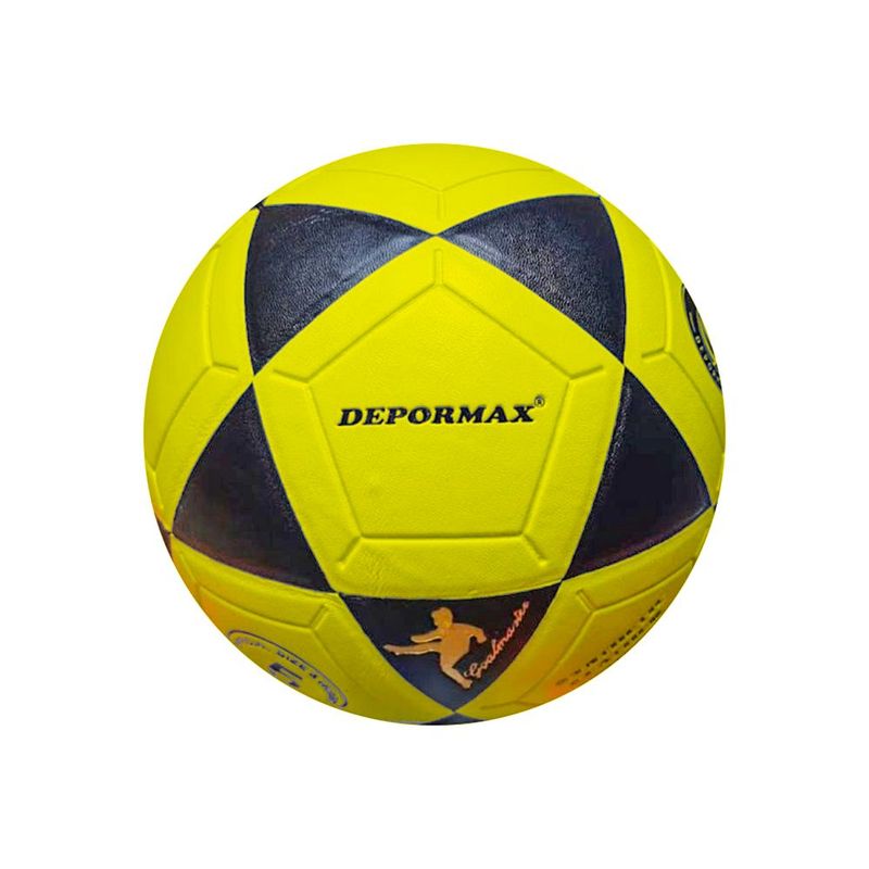 GENERICO - PELOTA DE FÚTBOL DEPORMAX ESTRELLA  FONDO COLORES PVC N4