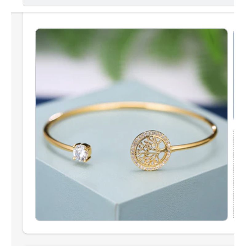 AURELA - Brazalete Dorado Ajustable