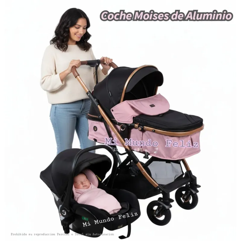 EBABY - Coche para Bebe Moises con Portabebe Princess