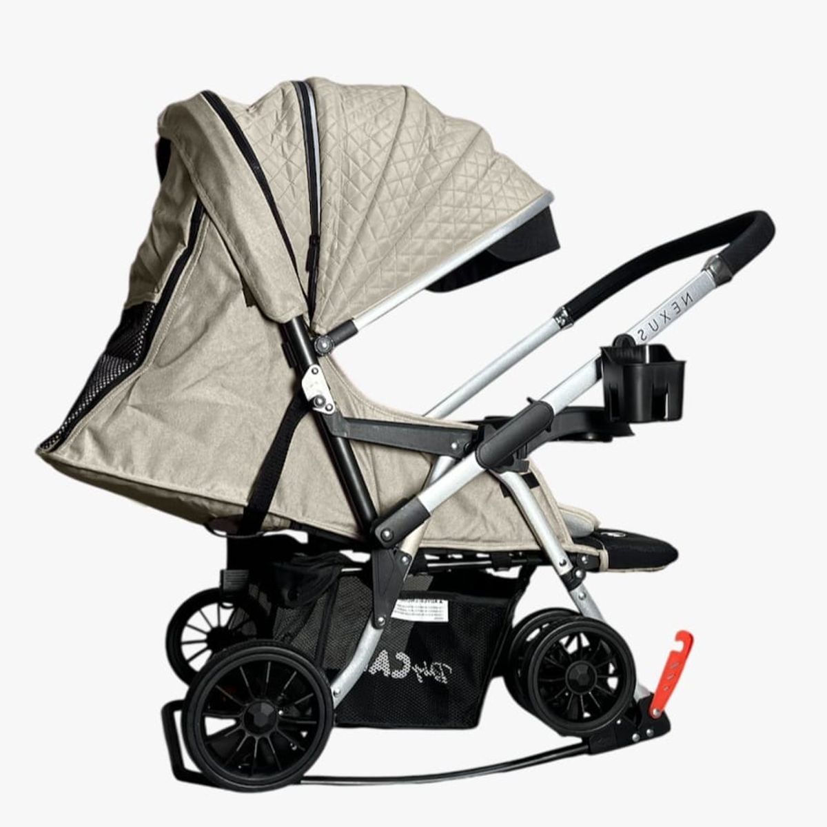 BABY CAM - Coche Cuna para Bebe Funcion Mecedor Beige