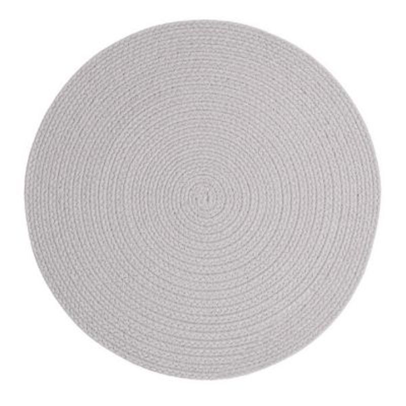 GENERICO - Individual Redondo 100% Algodòn 35cm Gris - SaviHome
