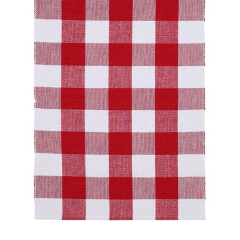 GENERICO - Camino De Mesa Dalia 100% Algodón 40x180cm Rojo - SaviHome