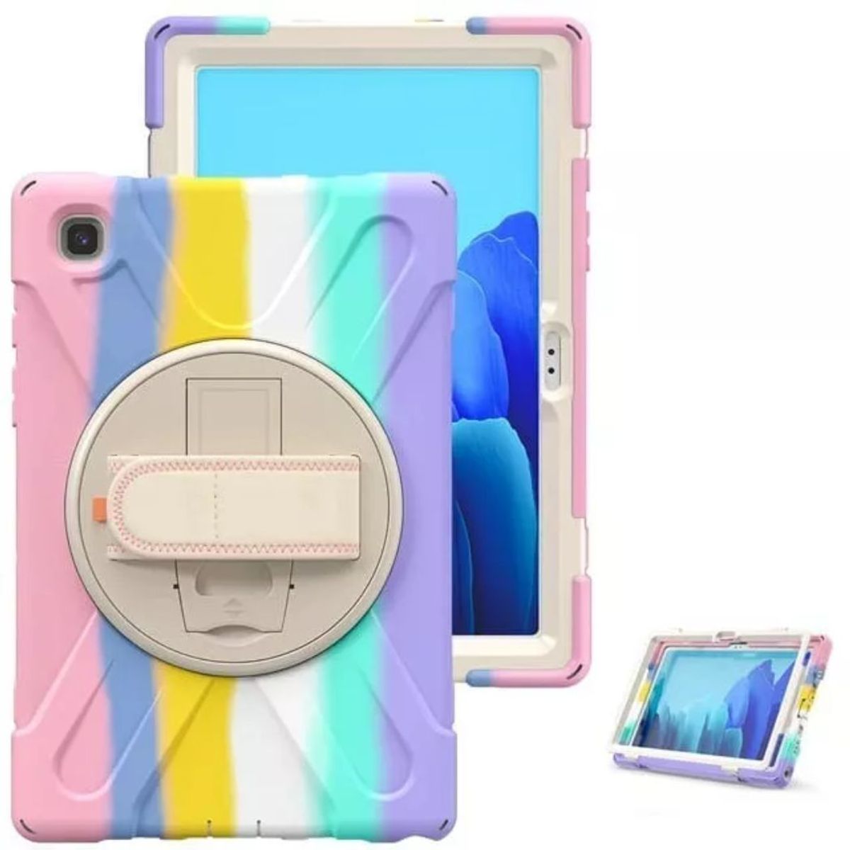 GENERICO - Funda Protector Armor para Tablet Lenovo M8 2020 TB-8705F Arcoiris