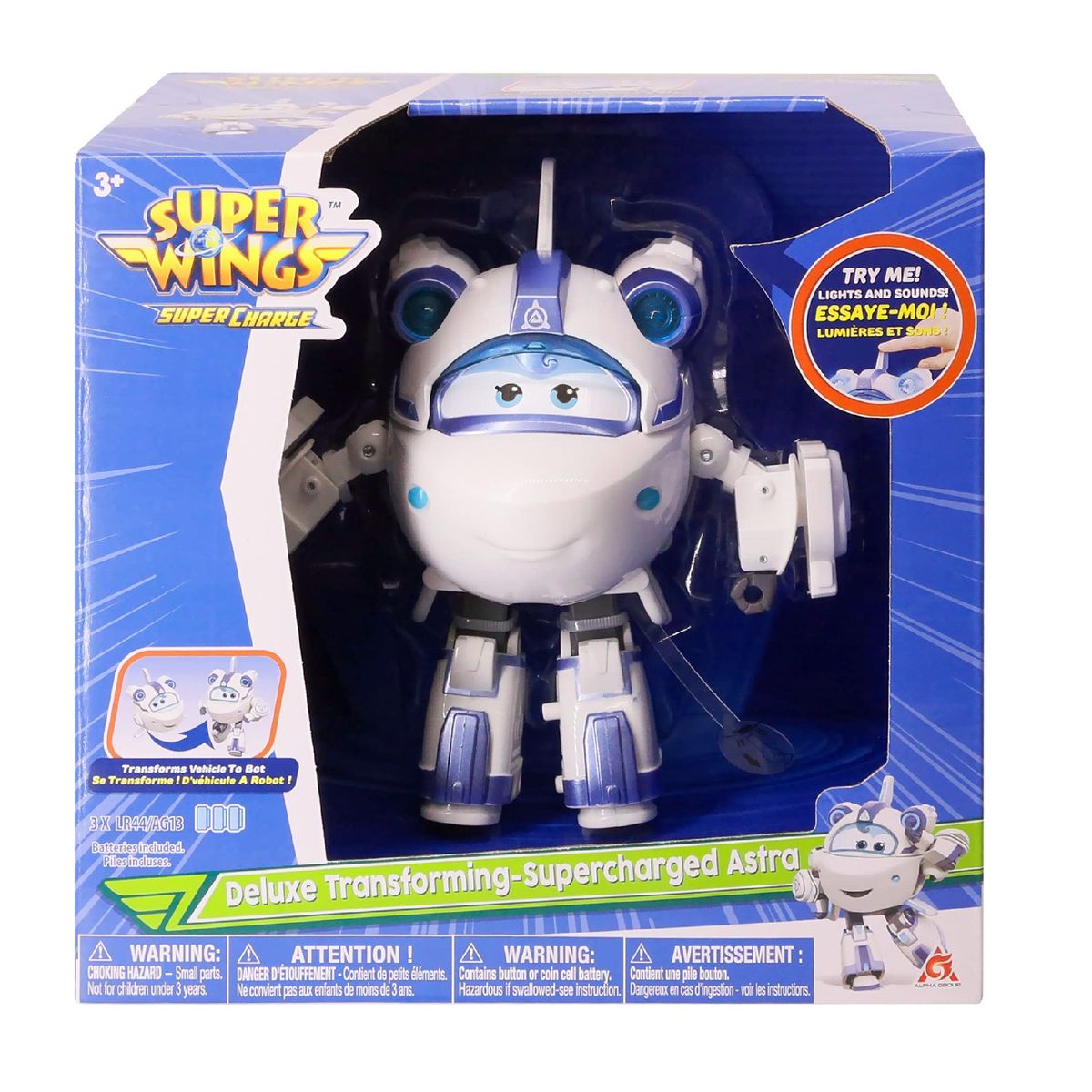 SUPER WINGS - Juguete de Acción Super Wings Charged Deluxe Astra