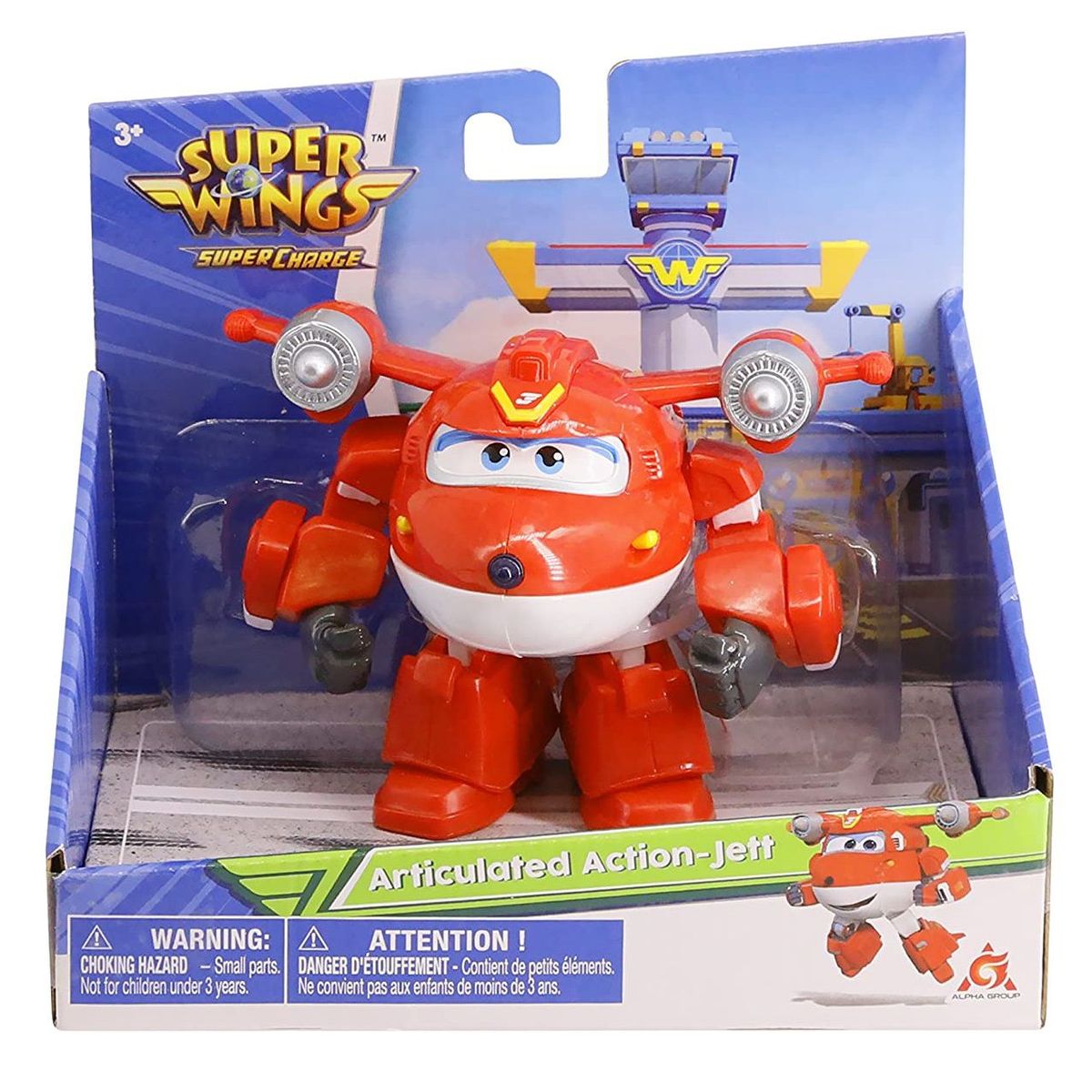SUPER WINGS - Juguete de Acción Super Wings Articulada Jett