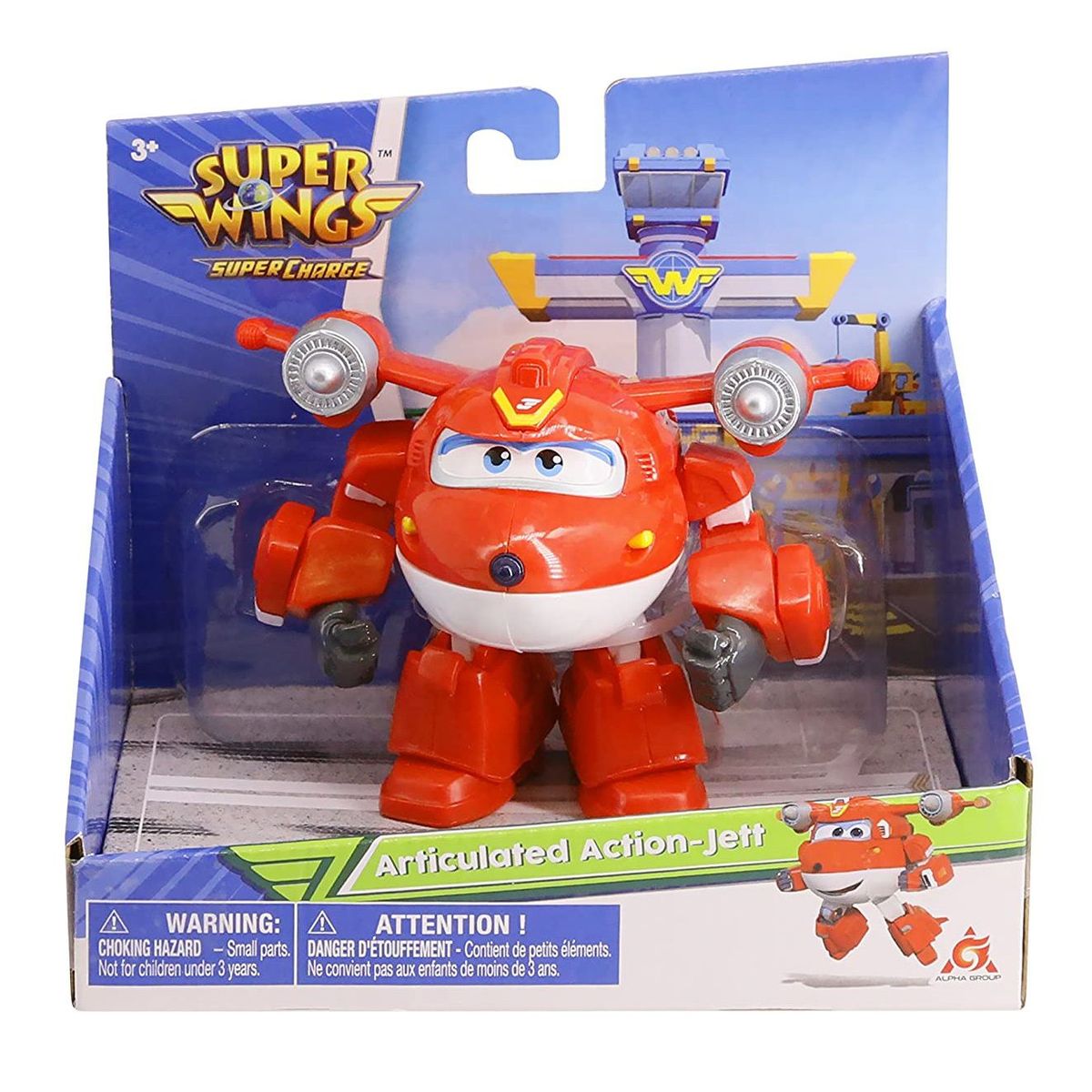 SUPER WINGS - Juguete de Acción Super Wings Articulada Jett