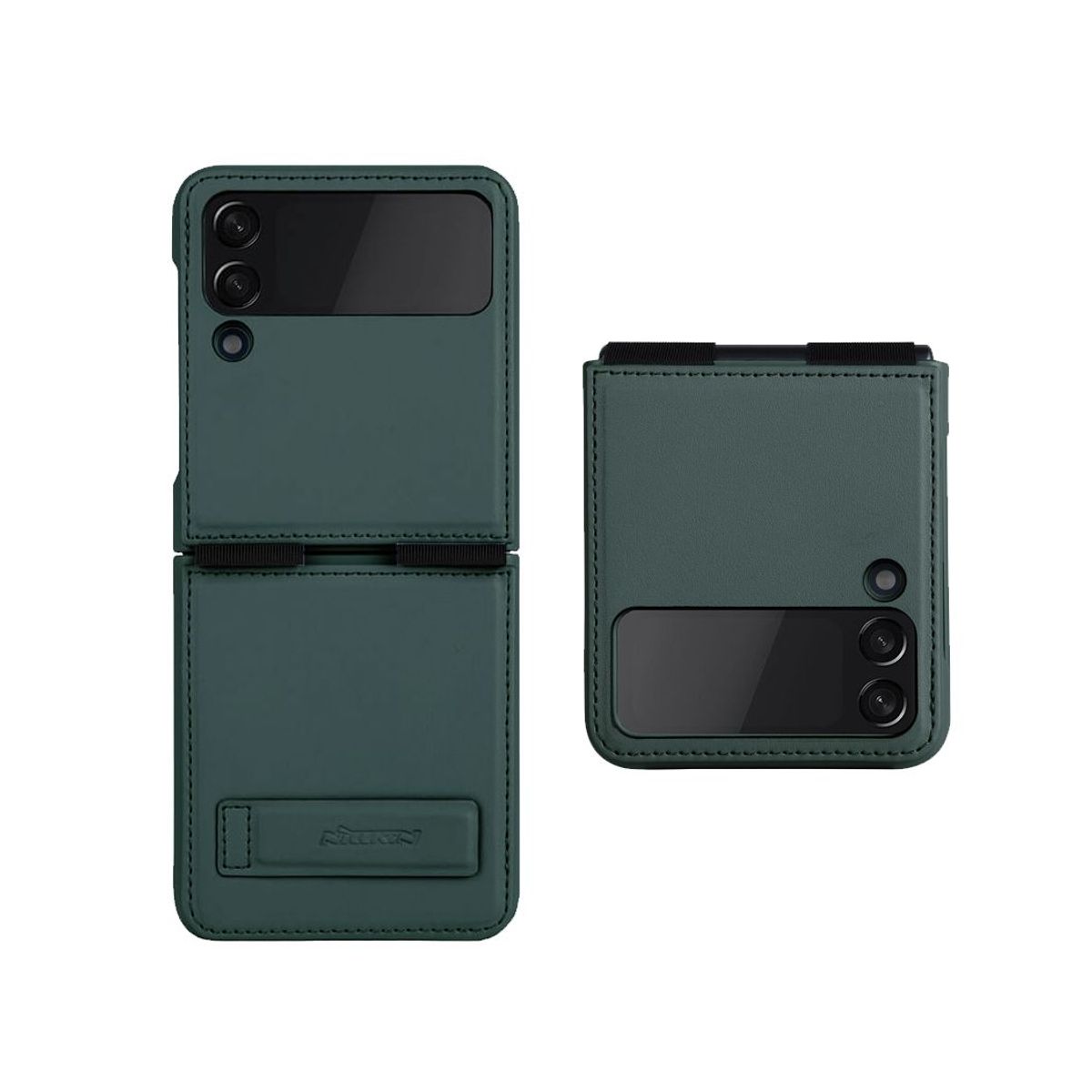 NILLKIN - Nillkin Qin Leather para Samsung Galaxy Z Flip 4 5G Verde