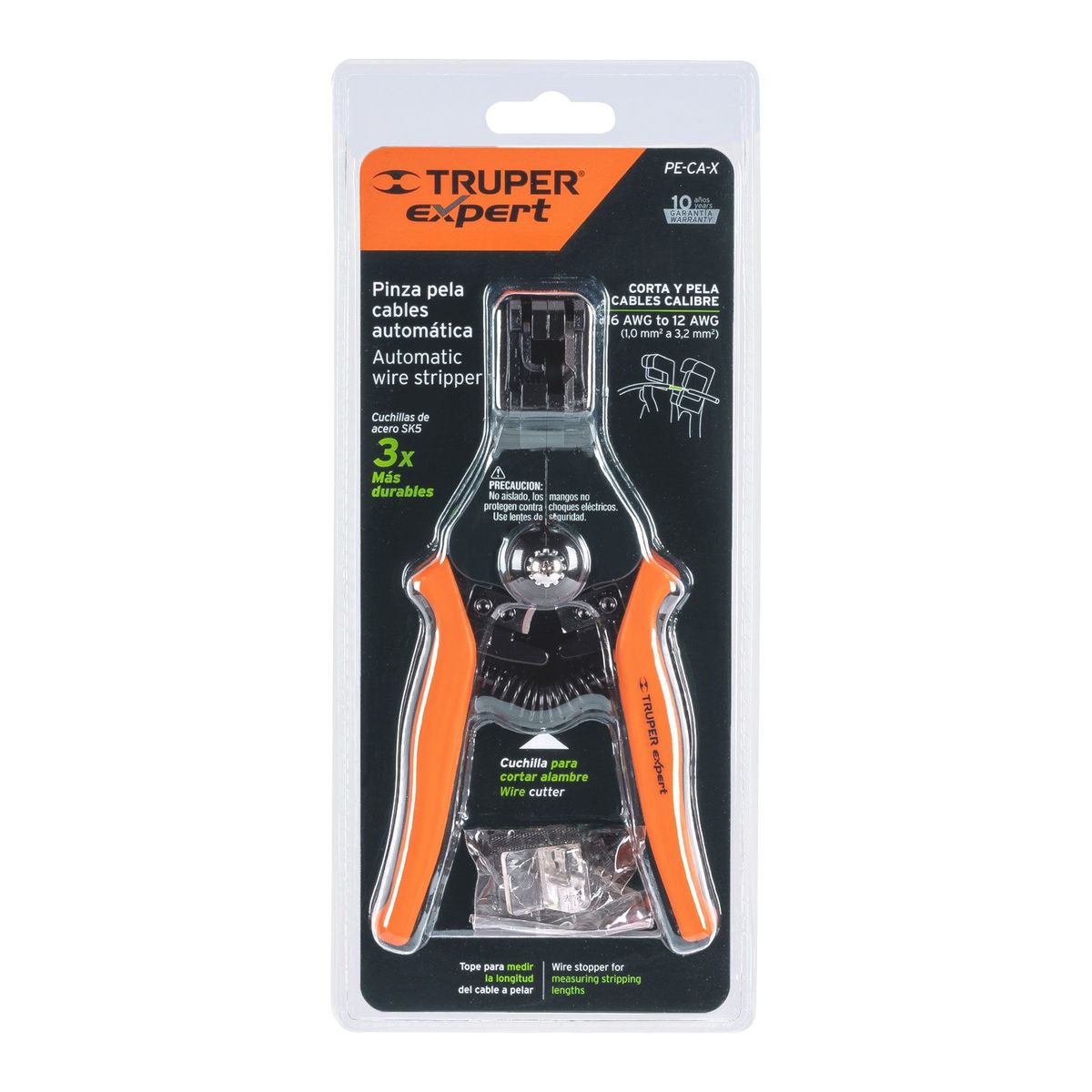 TRUPER - Alicate pela cables automatica 16 a 12 AWG Truper