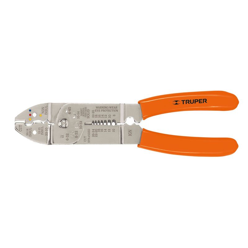 TRUPER - Alicate pela cables 26 a 10 AWG Truper