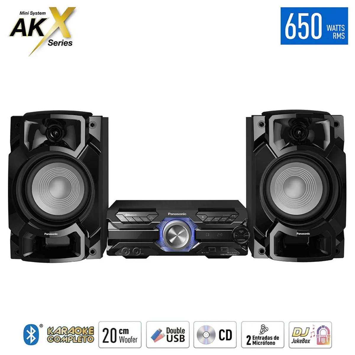 PANASONIC - Minicomponente Panasonic AKX 650W SC-AKX520PSK
