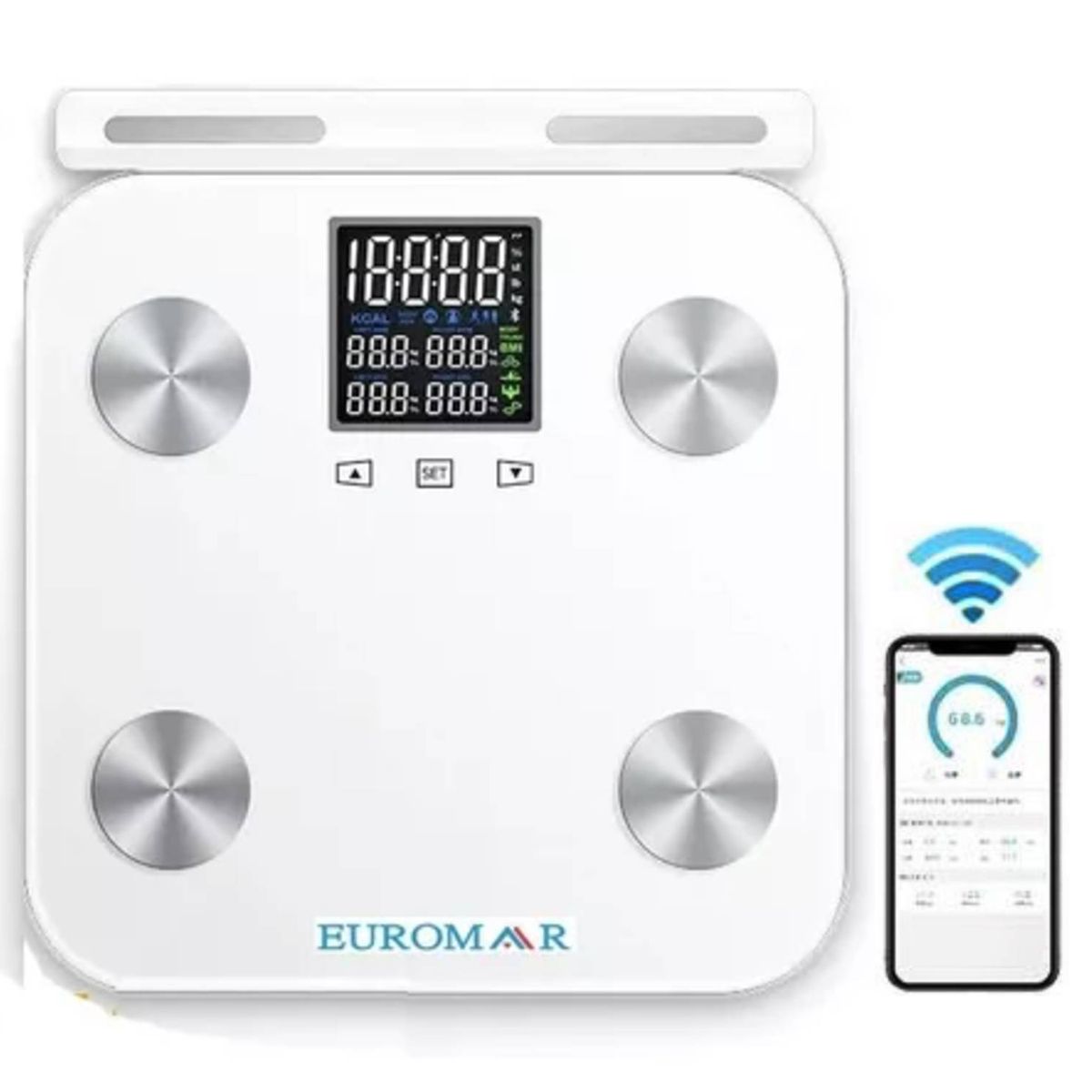 GENERICO - Balanza De Control Corporal Bioimpedancia Euromar