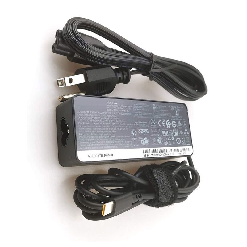 GENERICO - Cargador Lenovo 20v 3 .25a 65w Punta Tipo C Genérico