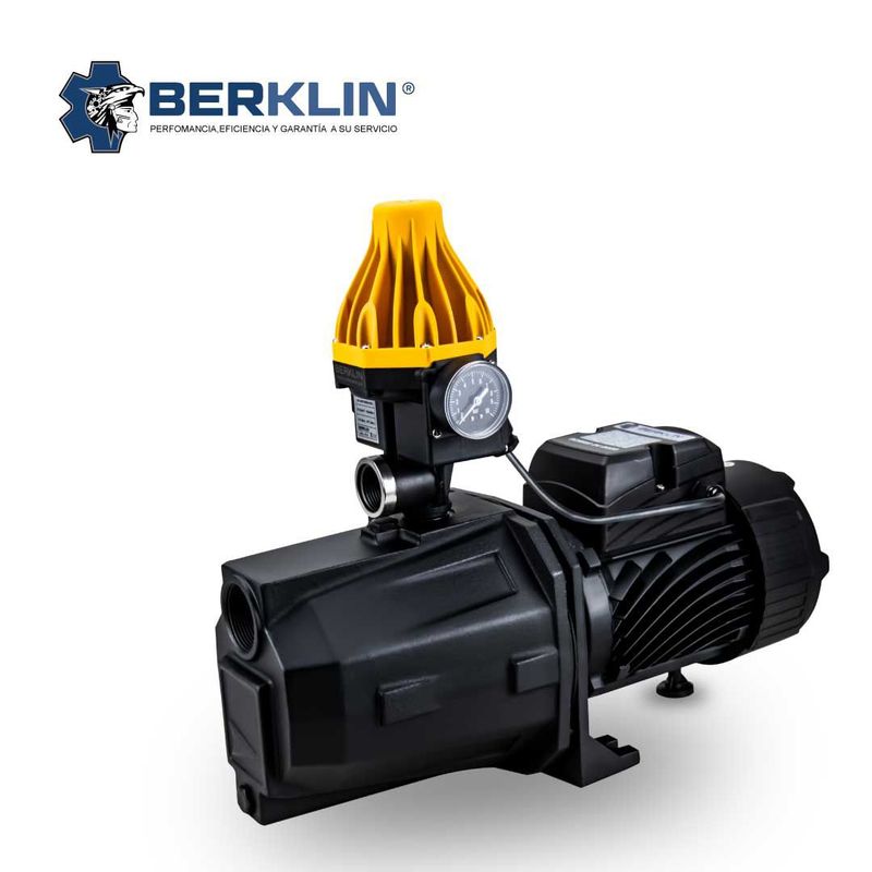 BERKLIN - BOMBA JET DE 2HP 1 1/4 X 1¨ IMPULSOR DE ACERO