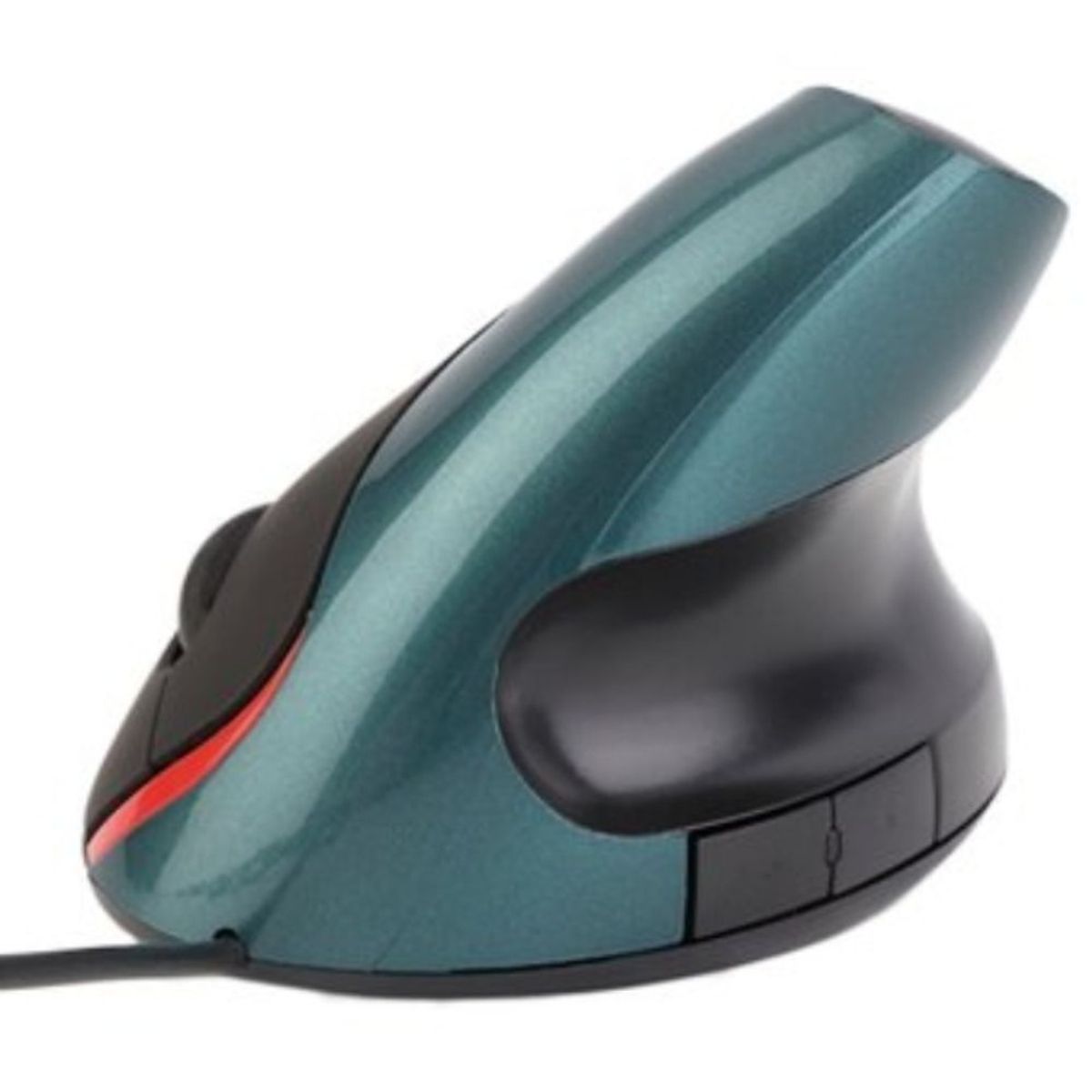 GENERICO - Mouse Vertical Optico Ergonómico Usb Evita Tunel Carpiano- Azul