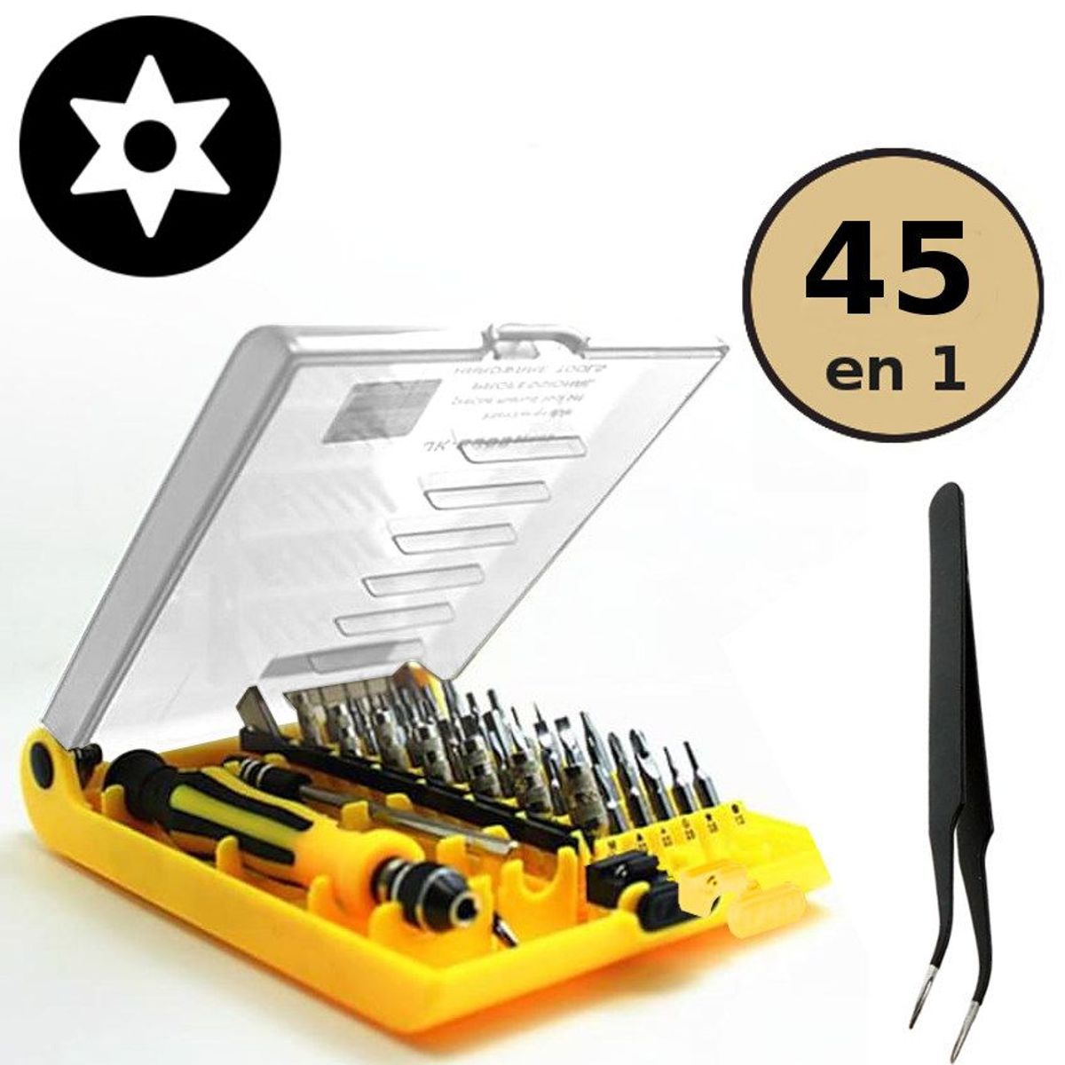 GENERICO - Juego Desarmadores Precision Laptop Cell Torx Macbook iPhone t6h t8h