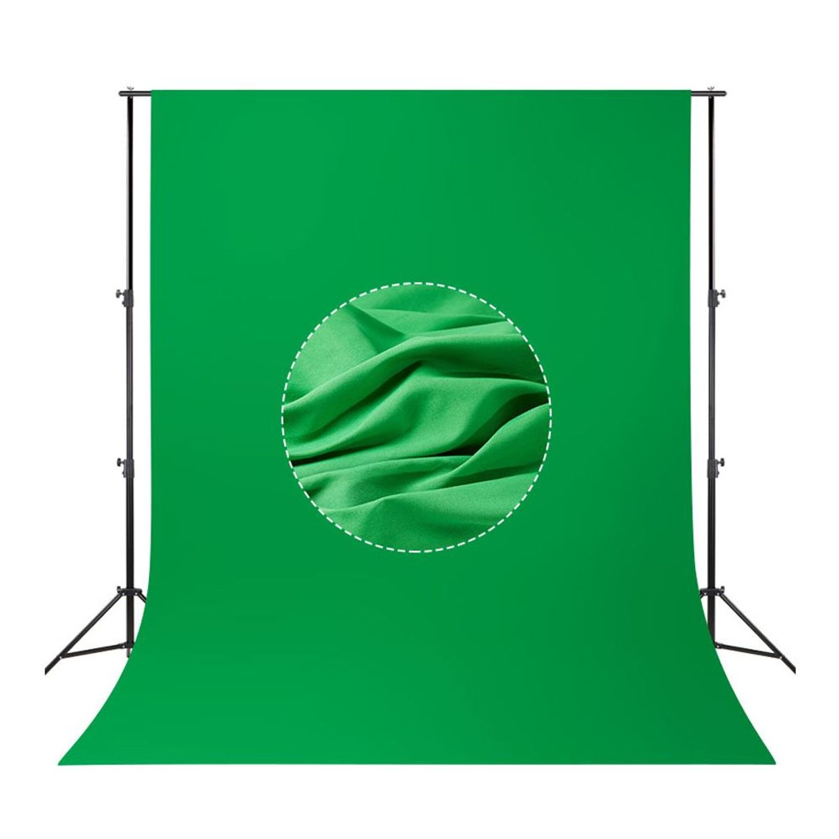 GENERICO - Fondo VERDE de Tela Muselina 3×6 Metros  (Chroma Key)