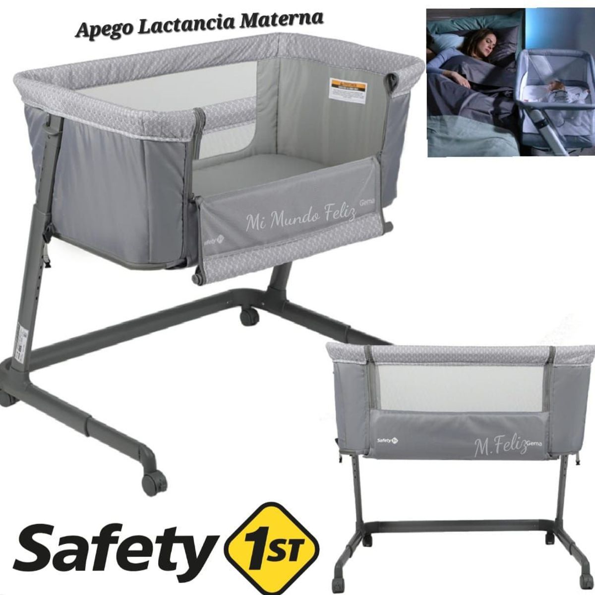 SAFETY 1ST - Cuna para Bebe Colecho  Primeros Sueños Safety