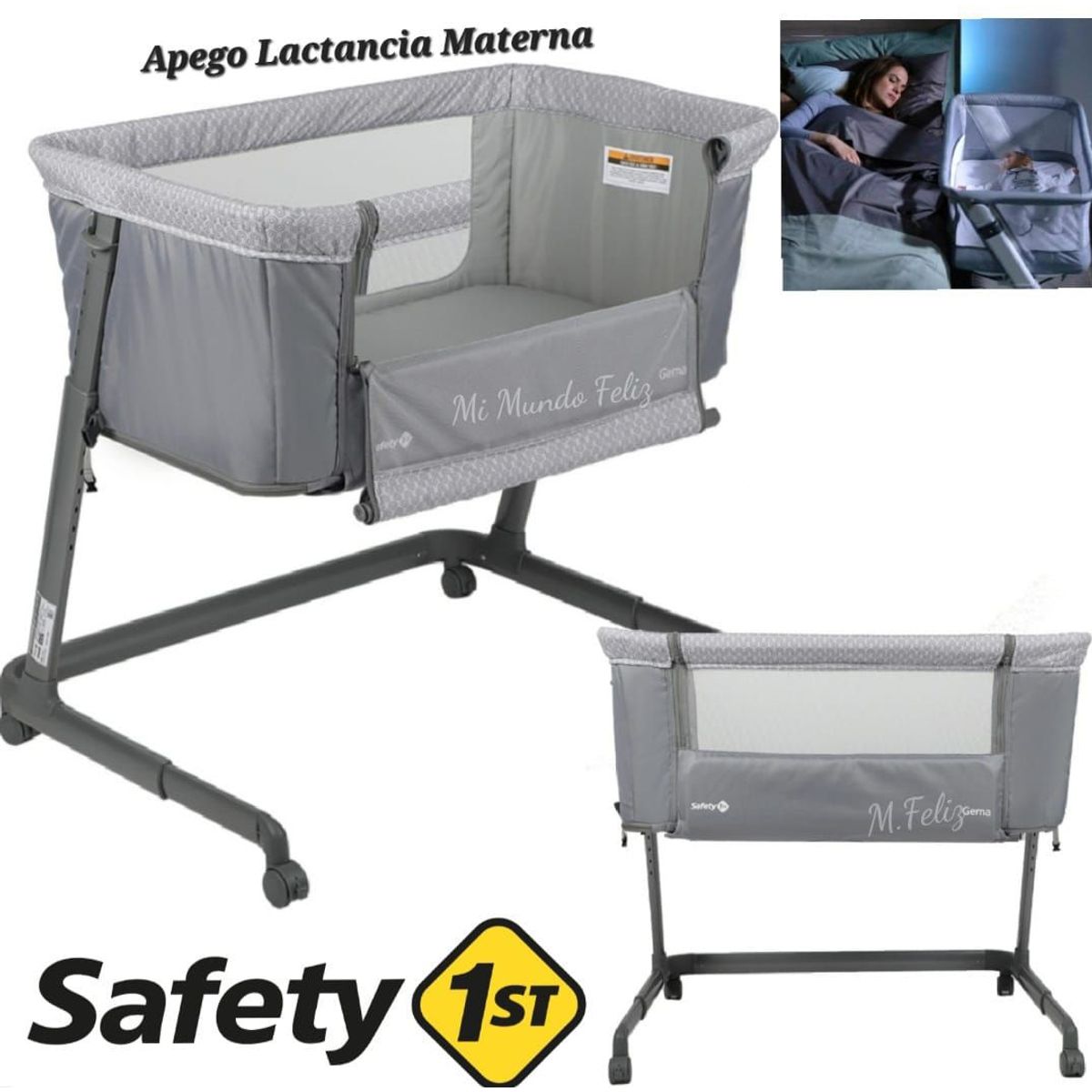 SAFETY 1ST - Cuna para Bebe Colecho  Primeros Sueños Safety