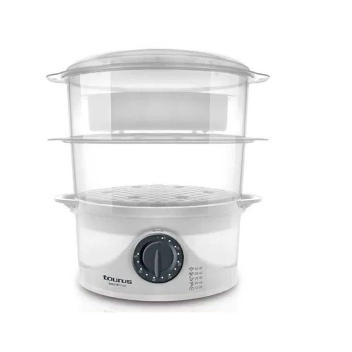 TAURUS - Vaporera de Alimentos Taurus SALUTECOOK Blanco