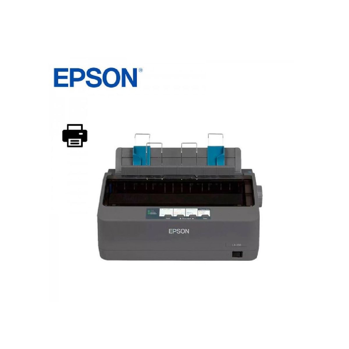 EPSON - Impresora Epson Matricial LX-350, USB, 9 pines,- Negro