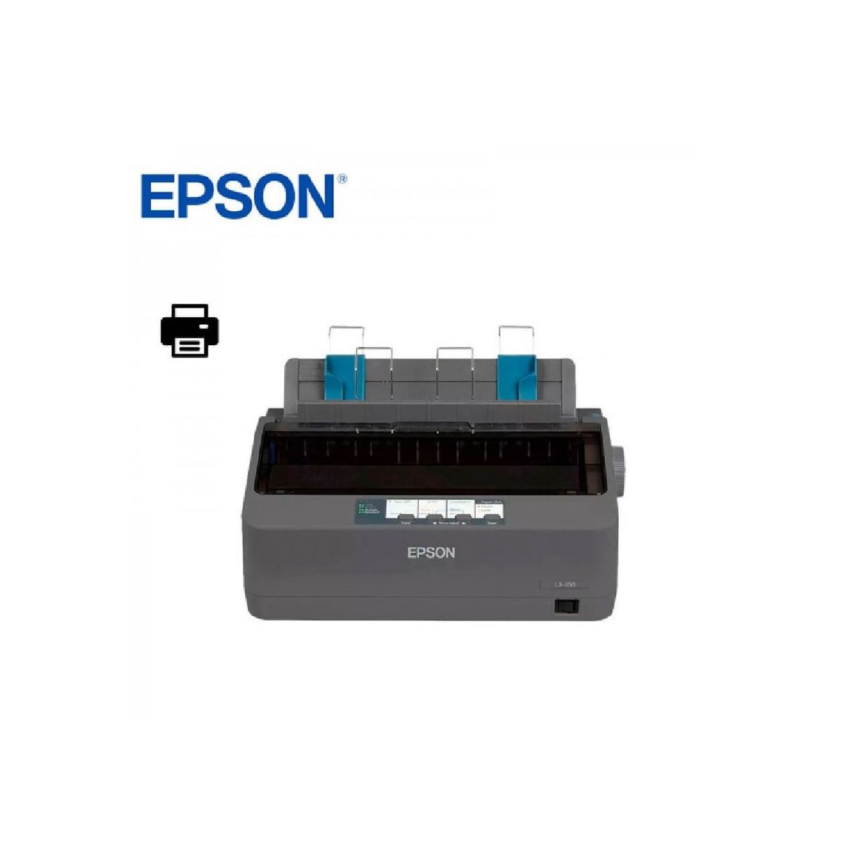 EPSON - Impresora Epson Matricial LX-350, USB, 9 pines,- Negro