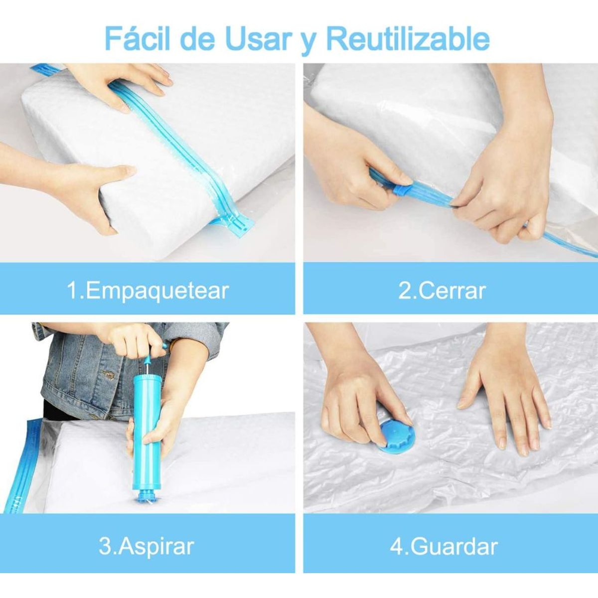 INSPIRA - Bolsas de ropa compresoras al Vacío 60 x 80cm