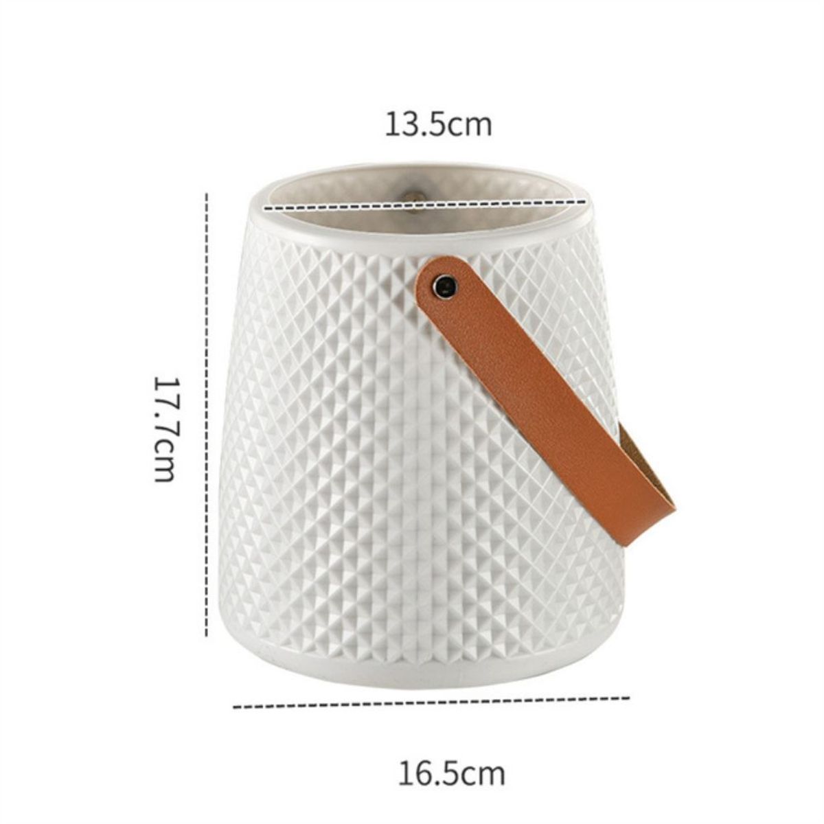 INSPIRA - Macetero Florero para Centro de Mesa Decorativo Blanco