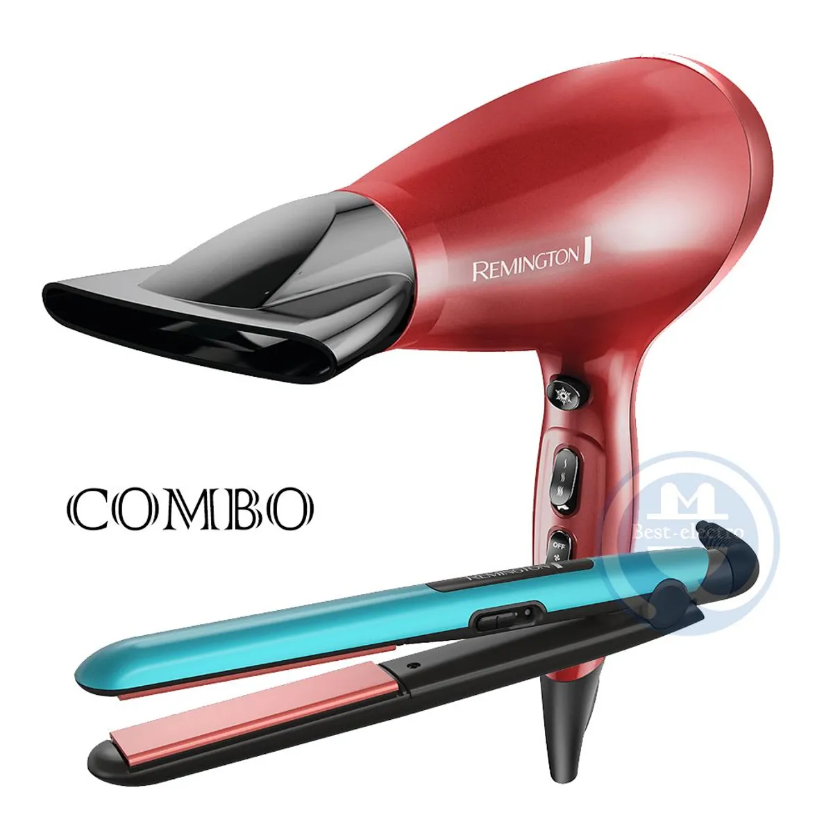 REMINGTON - Combo Remington Alisadora Ceramic Colors S1520 y Secador Silk AC9096