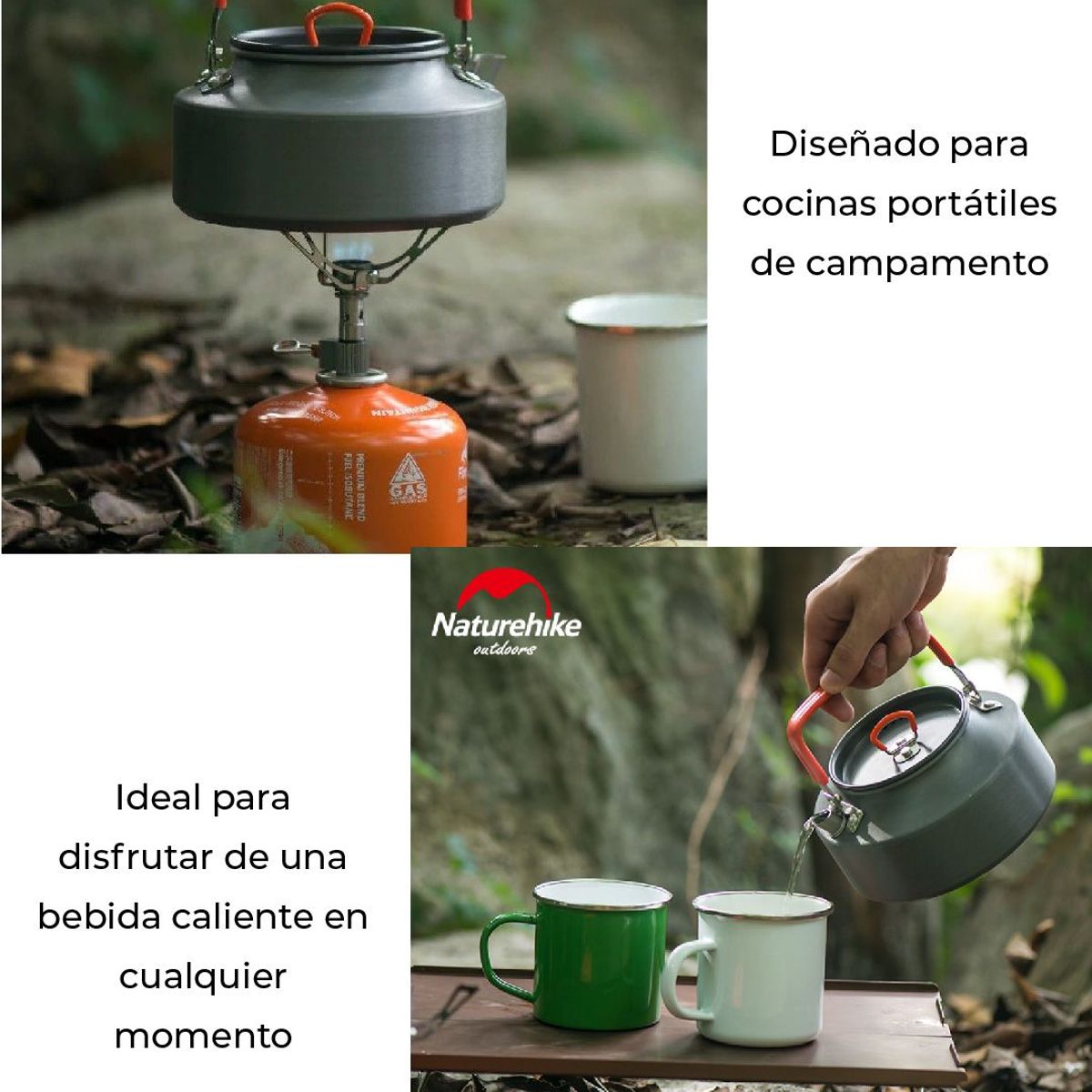 NATUREHIKE - Tetera portátil de campamento  Naturehike