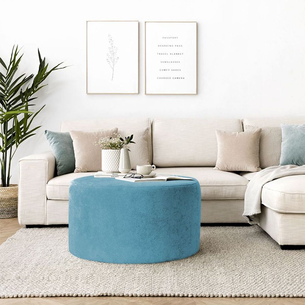 HOME PREMIUM - Centro de Mesa Fantasy Turquesa