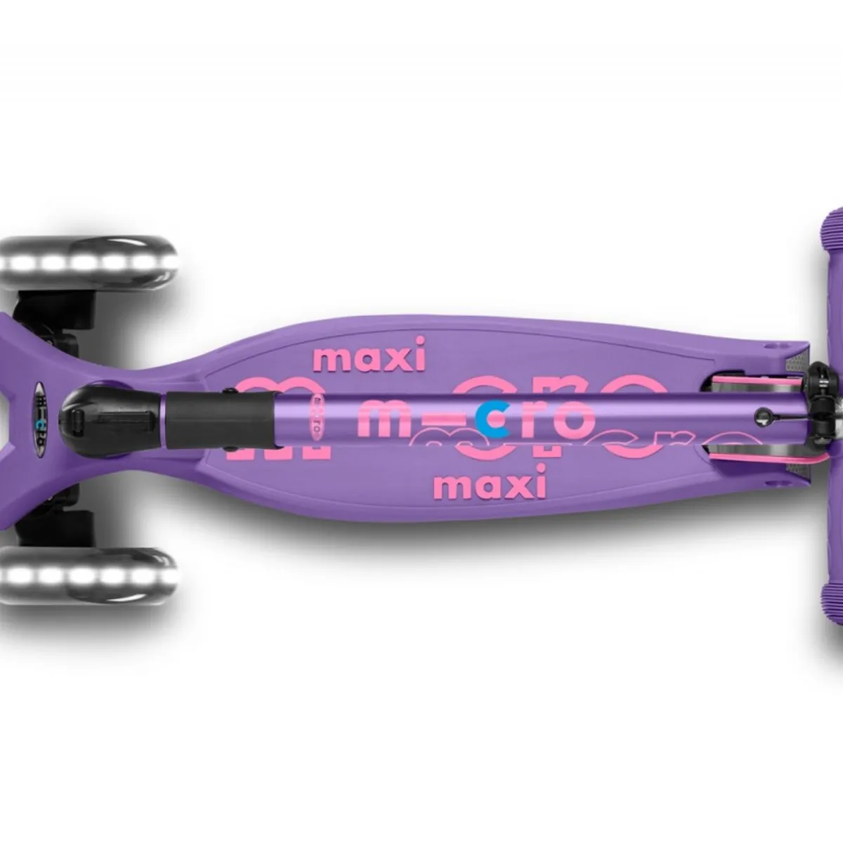 MICRO - Scooter Maxi Micro Deluxe FOLDABLE LED Morado