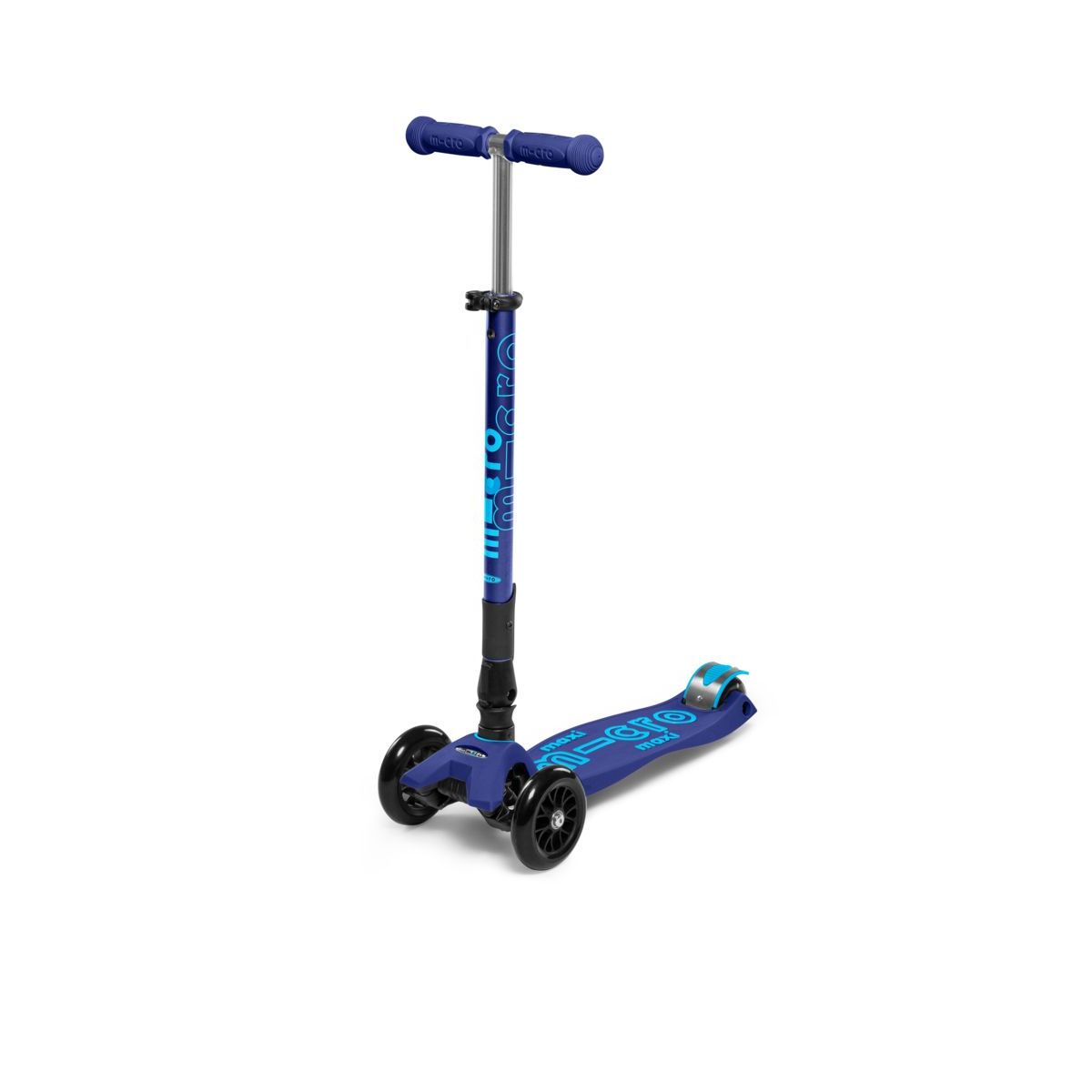 MICRO - Scooter Maxi Micro Deluxe FOLDABLE LED Navy Blue