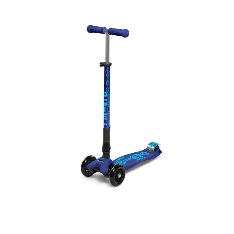 MICRO - Scooter Maxi Micro Deluxe FOLDABLE LED Navy Blue
