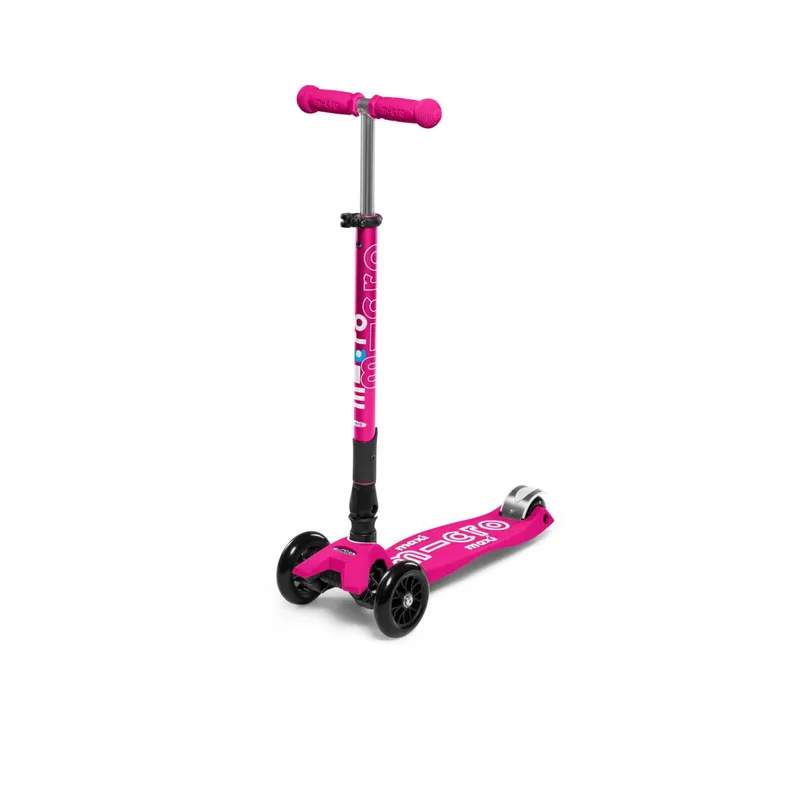 MICRO - Scooter Maxi Micro Deluxe Foldable LED Rosado Brillante