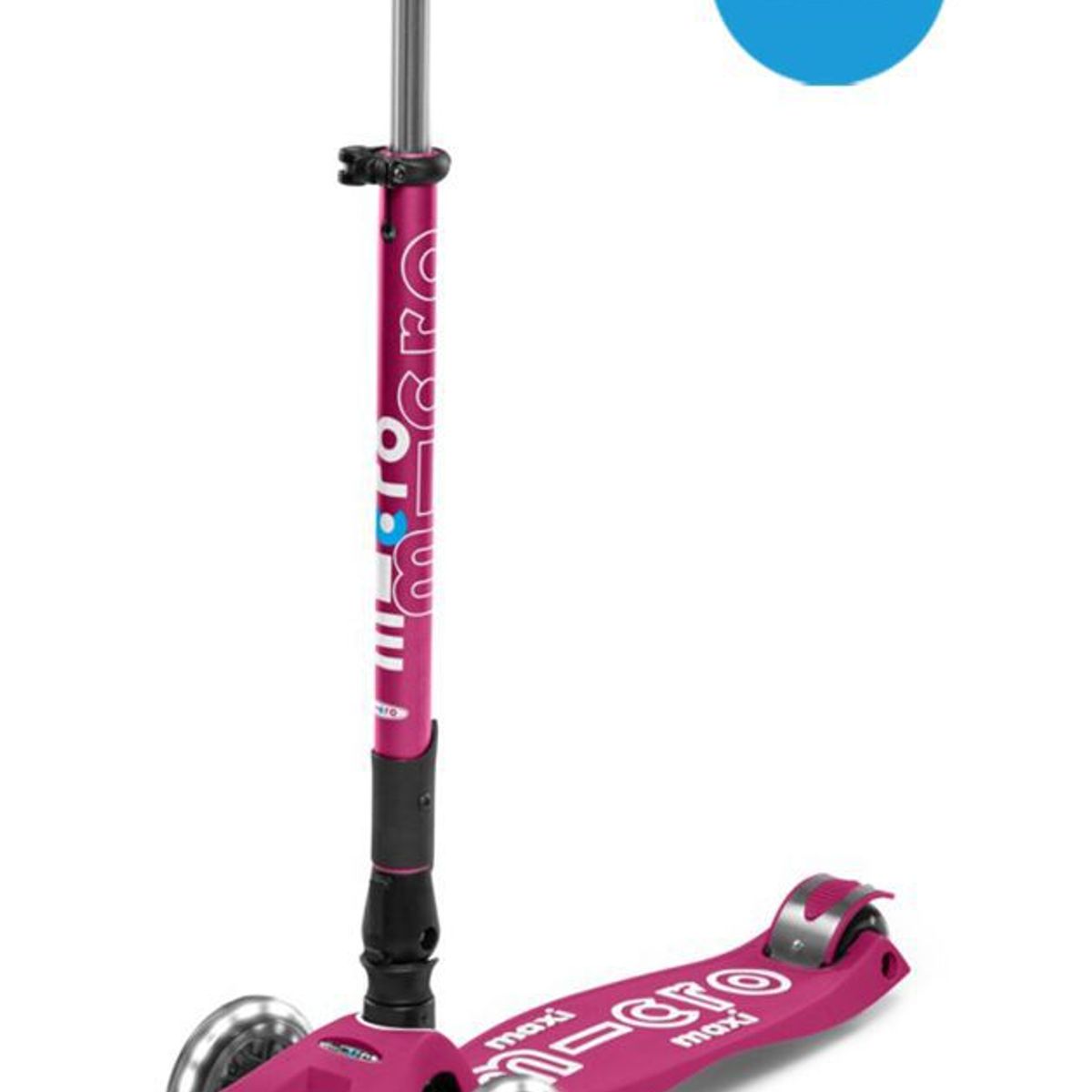 MICRO - Scooter Maxi Micro Deluxe Foldable LED Berry Red