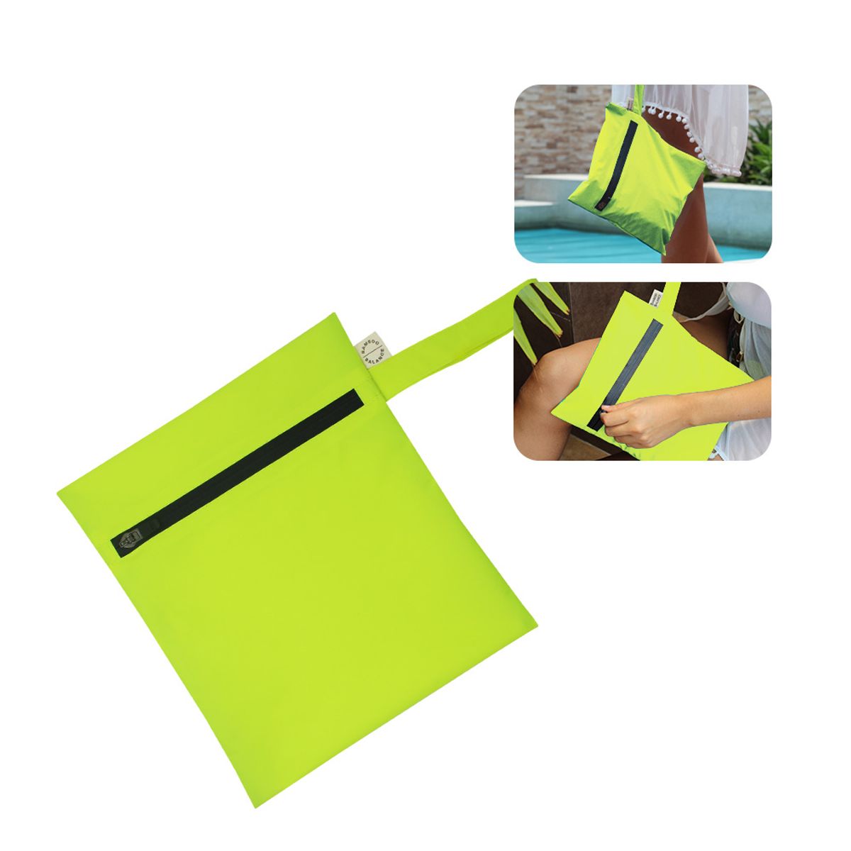 BAMBOO BALANCE - Bolsa Antifluido YAKU - Talla S - Limón - Azul Marino