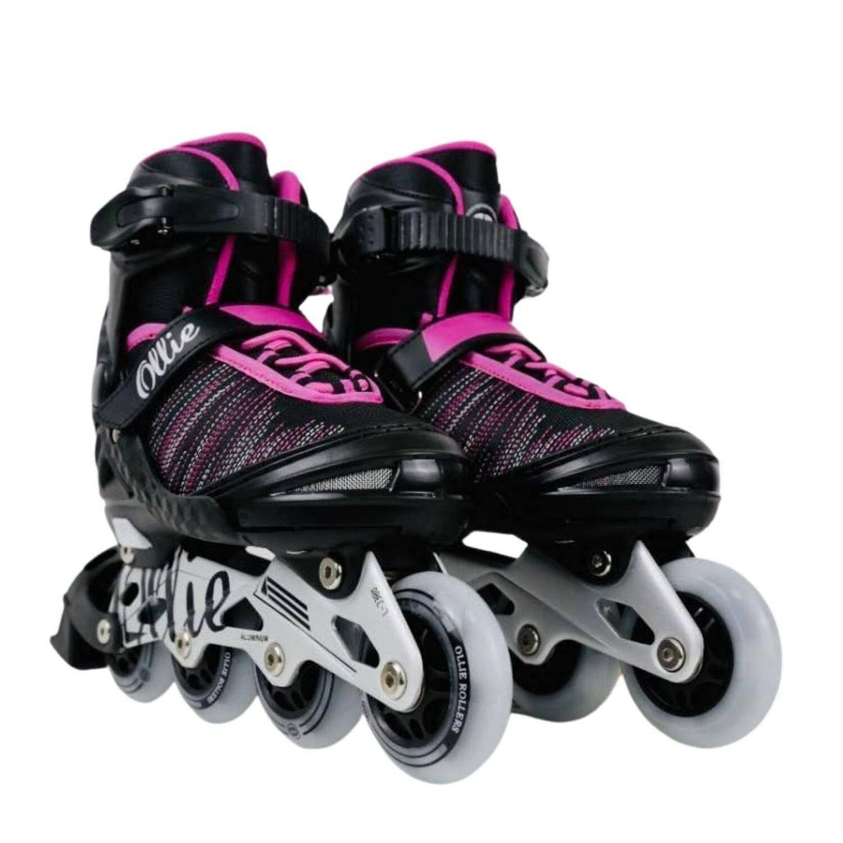 OLLIE - Patines Lineales semi profesional Fitness 34 al 37 Graduable rosado