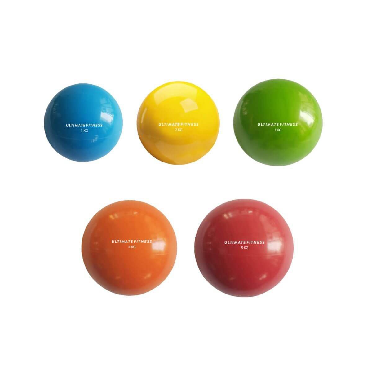 ULTIMATE FITNESS - Balón Medicinal PVC 1 Kg