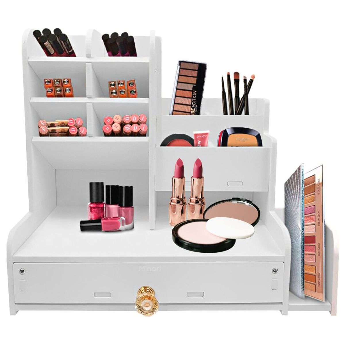 MINARI - Organizador de Maquillaje Cosméticos y Joyas Neceser Joyero 84L