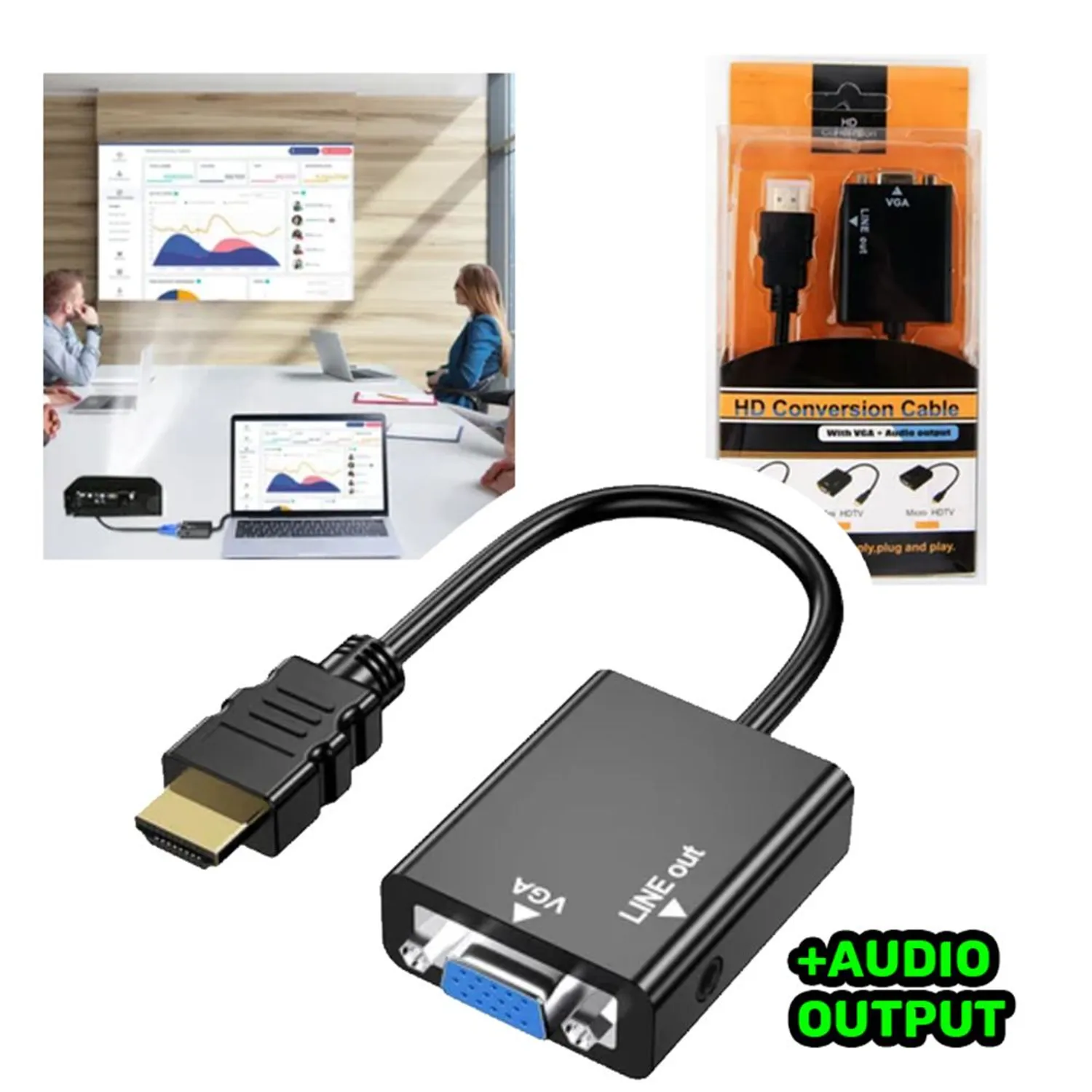 Cable Convertidor Convertidor De Hdmi A Vga Mercado Libre HDMI A