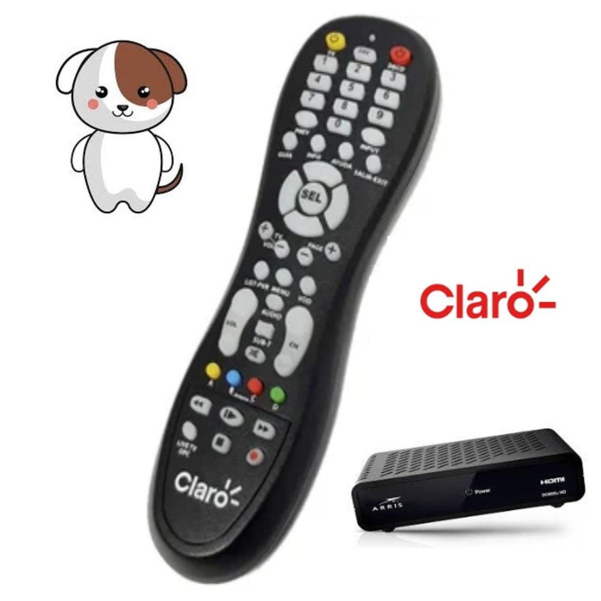 GENERICO - CONTROL REMOTO PARA DECODIFICADOR CLARO