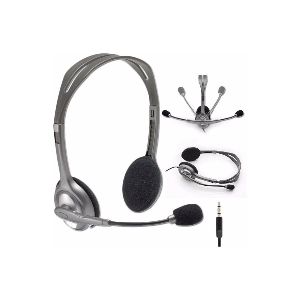 LOGITECH - Audifono Microfono para Laptop logitech H111 vincha Tablet