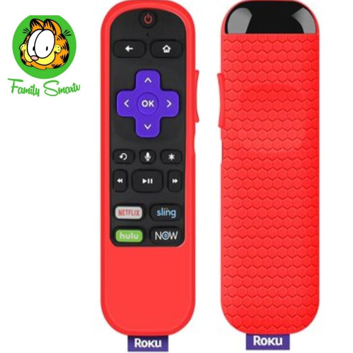 UNIVERSAL - Funda Protectora De Silicona Para Tcl Roku Tv 3600r 3800 Rojo