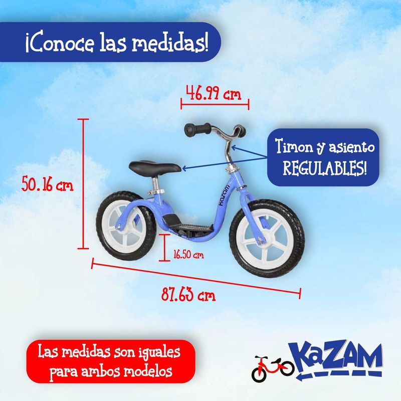 Bicicleta de Equilibrio Balance Kazam Blue Llanta EVA KAZAM - Main Image